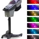 Elitzia 7 Color Hair Steamer Black Hooded Micro Mist Ozone for Natural Black Hair Adjustable Height Wheels 3 Mode 5 Level Time Temperature Control Dye Perm Hair Professional Home ET1408T