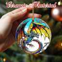 Dragon Christmas Ornament Holiday & Christmas Decorations, Gifts for Dragon Lovers, Xmas Gift Ideas