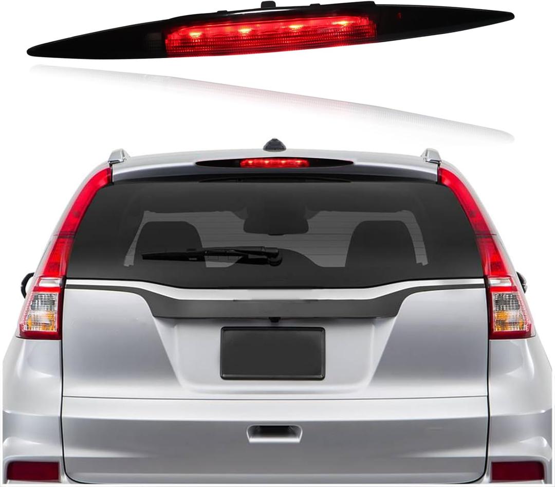 High Mount Stop Light LED Third Brake Light Assemblies Fits for Honda CR-V 2012 2013 2014 2015 2016 Rear LED 3rd Brake Lamp(Smoke)