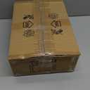 3-Light Ceiling Light Fixture, Black Semi-Flush Mount Chandelier with Geometric Metal Shade, Farmhouse Industrial Lighting for Kitchen Living Room Bedroom Hallway Foyer, E26 Base