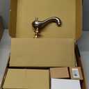 Kingston Brass KS1168BX Vintage Widespread Lavatory Faucet with Metal Cross Handle, Brushed Nickel,8-Inch Adjustable Center