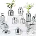 12 Pcs Mini Disco Ball Vase Bulk Glass Disco Ball Flower Vase Disco Ball Decorations for Party Wedding Birthday Home Bedroom Kitchen Office