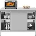 Hally Stainless Steel Cabinet 30"x48" Commercial Heavy Duty Prep Workbench