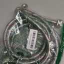 Upgraded 4Ft Stainless Steel Washer Hose with 90 Degree Elbow by Puxyblue for All Washers - 2 Pack Burst Proof Red and Blue Braided Hoses for Hot and Cold Water Supply