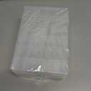 2 x 2pcs 24 Grids Clear Plastic Organizer Box Fixed Compartment Storage Container for Craft, Beads, Jewelry, Small Parts, 7.4X5.1X0.86 INCH