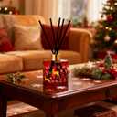 Xcleen Reed Diffuser Set, Gingerbread Joy Christmas Oil Diffuser with Sticks, Home Fragrance Reed Diffuser for Bathroom Office Shelf Decor, Scented Room Fresheners, Holiday Ideal Gift 6.7 Fl.Oz