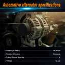 Alternator Compatible with Yaris,1.5L L4 Engine,2006-2015, Alternator Replace for 1042108180 104210840