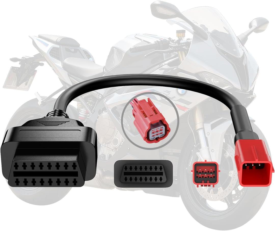Motorcycle OBD2 Adapter Cable for BMW Motorcycles OBD Diagnostic Cable 3Pin to 16Pin