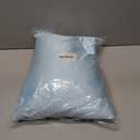 Microbead Throw Pillow with Removable Cover Bed Body Microbead Pillow Neck Head Back Support, Spandex Soft Silky Fabric for Sleeping and Travel Sofa Bedroom Comfortable (Pastel Blue)
