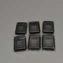 Baderke 6 Pack Mini Dental Floss, Travel Pack, 30 M Each Waxed Glide Floss Oral Care for Family Teeth Protection Effective Plaque Removal, Slides Smoothly(Black)