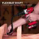 AVID POWER 20V Cordless Drill Set for Home DIY & Beginner Projects - Lightweight Power Drill with Battery Charger & 22 Bits, Variable Speed, 3/8" Keyless Chuck, Ideal for Furniture Assembly (Red)