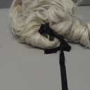 Mens Judge Colonial Wig with Glasses Long Blonde Powdered Wavy Wig Costume Cosplay Halloween Party White Wigs (Beige)