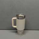 STANLEY Quencher ProTour Flip Straw Tumbler with Leakproof Lid | Built-In Straw & Handle | Cupholder Compatible for Travel | Insulated Stainless Steel Cup | BPA-Free (40 Ounces, Cream)