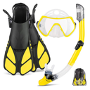 Brand: ZEEPORTE
4.3
4.3 out of 5 stars
(228)
ZEEPORTE Mask Fin Snorkel Set with Adult Snorkeling Gear, Panoramic View Diving Mask, Trek Fin, Dry Top Snorkel +Travel Bags, Snorkel for Lap Swimming