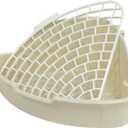 Small Animal Corner Litter Box, Cage Potty Trainer for Hamster, Rabbit, Guinea Pig, Ferret, Gerbil, Chinchilla (1)