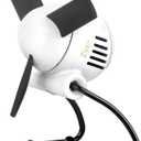 Vornado Zippi Small Personal Fan, Foldable Cooling for Desk, 2 Speed Settings, Soft Nylon Blades, Directable Airflow, Perfect Fan for Office and Bedroom, Multiple Color Options, Ice White