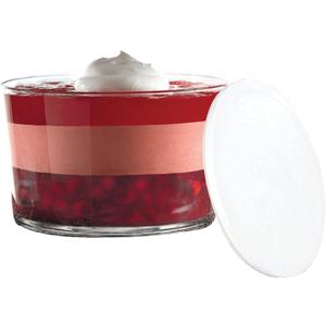 Anchor Hocking Glass Trifle Bowl with Lid, 104 oz Glass Salad Bowl with Plastic Lid