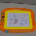 Magnetic Drawing Board Toddler Toys for Girls Boys, 15 Inch Erasable Doodle Board for Kids Colorful Etch Education Sketch Doodle Pad Toddler Toys for Age 3 4 5 6 7 Year Old Girl Boy (Orange)