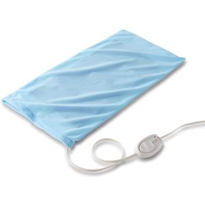 Sunbeam XL Heating Pad for Back Neck and Shoulder Pain Relief with Sponge for Moist Heating Option Extra Large 12 x 24" Blue