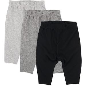 Unisex-Baby Multipack Harem Pants Roomy Fit Pull on Bottoms 100% Organic Cotton for Baby Boys, Girls, 6-9M