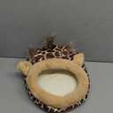 LEFTSTARER Guinea Pig Rat Bed and Hideout for Ferret Hedgehog Sleep and Hide, Hamster Small Pet Animals Supplies Toy Cage Accessories Nest (1.Giraffes-L)