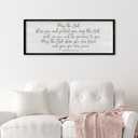 ZZJJHYWGQ Christian Wall Decor Numbers 6:24-26 Bible Verse Catholic Sign 32"12" for Living Room Religious Scripture Art Christ Jesus Family Large Wooden Framed Home Hanging (Black)