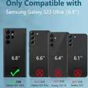 FNTCASE for Samsung Galaxy S23-Ultra Case: Military Grade Drop Proof Protection Mobile Cover with Kickstand | Matte Textured Rugged Shockproof TPU | Protective Sturdy Phone Case - Orange