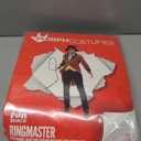 fun shack Ringmaster Costume for Men, Circus Outfit, Carnival Costume for Men, halloween costumes for adults (Medium, Red)