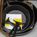 Lodge Seasoned Cast Iron Skillet Set  PFASFree, NonToxic Cookware  Use with an Oven, Stove, Grill, or Campfire  Naturally NonStick & Oven Safe  8, 10.25 & 12 Inches
