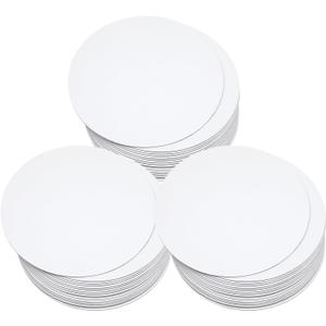 qiqee 70-Packs White Cake Boards Round 12 Inch Circles Rounds Base Food-Grade Cardboard Cake Plate（Thinner But Stronger）