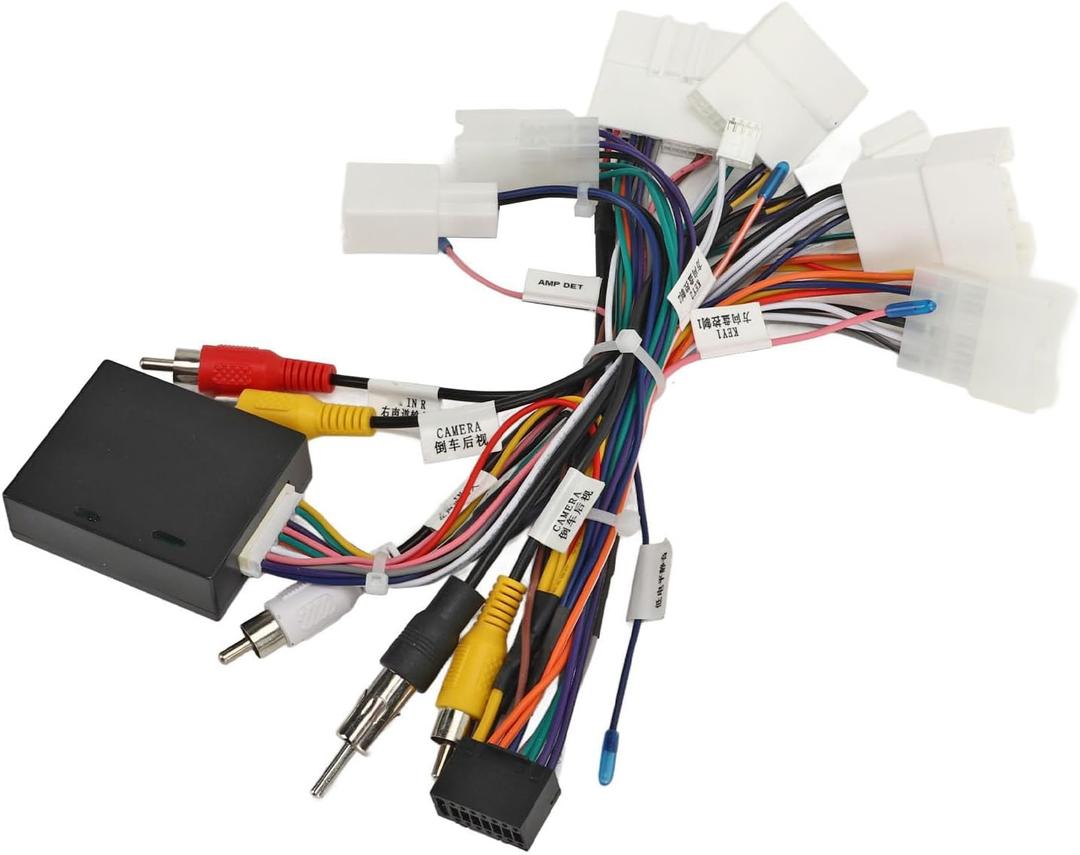 Car Stereo Radio Wiring Harness with USB CANBUS Decoder Adapter for 4Runner Amplifier SWC