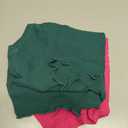 Me to We Essentials Crop Tops for Women Girls, Set of 2, (Plain Pink Size M) (Textured Green Size S)