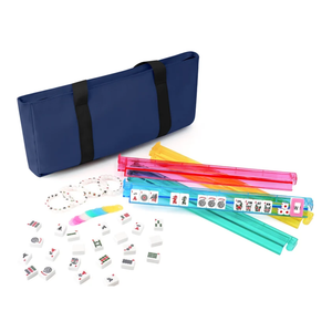 American Mahjong Set – 166 Tiles with Navy Blue Carrying Bag