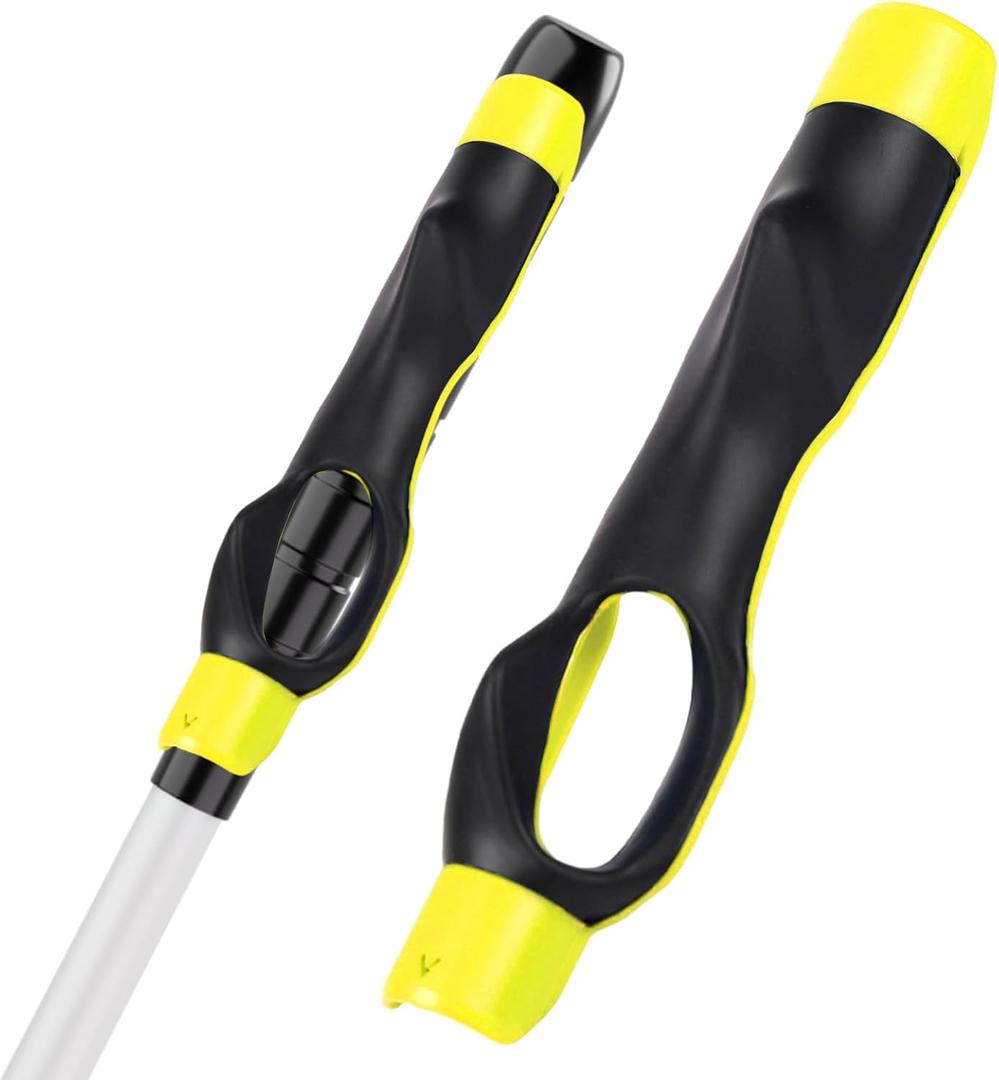 2 x Golf Grip Trainer for Right & Left Hand, Swing Training Aid for Correct Hand Position, Anti-Slip Golf Grip Attachment, Muscle Memory Golf Practice Tool for Beginners & Pros