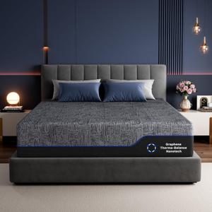 Marsail Queen Size Cooling 10-inch Cooling Gel Memory Foam Mattress, CertiPUR-US Certified