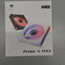Prism 4 MAX 120mm ARGB case Fan,Infinity Mirror RGB Light Effect 5V 3PIN Motherboard Light Sync 800~1600RPM PWM PC Fan Suitable for Computer Case and CPU CoolerWhite