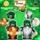 DraMosary St.Patrick's Day Gnome Plush Elf Decorations - 4PCS Handmade Green Irish Gnome Scandinavian Tomte Leprechaun for Home Decor/Table Ornament