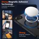 ivoler Magnetic Case for iPhone 16e 6.1" 2025 [Compatible with Magsafe] [Military Grade Protection] Magnetic Charger Case,Frosted Translucent Back Phone Cover- Matte Black