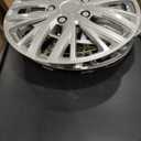 14 Inch Silver Hubcaps with Adjustable Steel Retention Rings, Premium ABS Universal Fit, Set of 4 Wheel Covers (Silver)