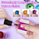 U-Shaped Horseshoe Nail Art Magnet with 30 lb Magnetic Pull - Heavy Duty Alnico Magnet for Cat Eye, Velvet, Aura, 3D Magnetic Nail Polish Effects (Purple)