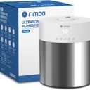RIMOO Stainless Steel Humidifier, 4.5L Easy to Clean Humidifier with 304 Stainless Steel Tank, Cool Mist Humidifiers for Bedroom with Smart Humidistat & Timer, 25dB Sleep Mode for Baby, Plants