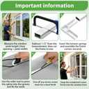 46" x 46" Window Screen Kit, 2-Pack Metal Frame Set, White