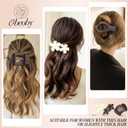 2 x Obeoby 8 Pcs Flat Hair Clips for Women, 4 Types French Flat Claw Clips Hair Barrettes Accessories Large Medium (Beige, Dark Brown)