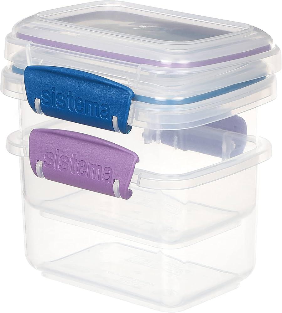 2 Food Storage Sistema, One No Lid