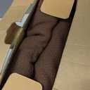 Bedsure GentleSoft 100% Cotton Blanket Queen Size for Bed - Breathable and Lightweight, Soft Cozy Textured Herringbone Woven Blanket for Summer, Brown, 90x90 inches