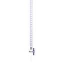 EISCO 25mL Acrylic Burette - Class B - 0.1mL Blue Graduations - with PTFE Key Stopcock