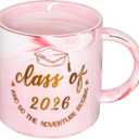 Graduation Gifts for Her Women Daughter Sister Bestie - Cute Class of 2026 Coffee Mug - Novelty Senior Night Birthday Christmas Gits for College Master Phd 2026