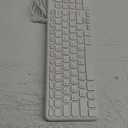 Perixx PERIBOARD-213W Wired Quiet USB Scissor Keyboard - 14.45x4.76x0.70 Inches - Compact Design with Number Pad - White - US English (PERIBOARD-213US)