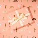 2 x The Gift Wrap Company 58-191804 Style Queen Love Flat Gift Wrapping Paper Sheet Set, 30" x 23", Multicolor, 3 Pieces