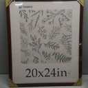 20x24 Picture Frame 4 Pack, Brown Wood Poster Frame, Horizontal and Vertical Display, Wall Hanging